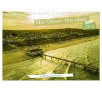 Die Ostsee von oben, Mecklenburg-Vorpommern (Wandkalender 2026 DIN A4 quer), CALVENDO Monatskalender: Die Ostseeküste in spektakulären Luftaufnahmen
