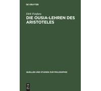 Die Ousia-Lehren Des Aristoteles