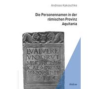 Die Personennamen in der römischen Provinz Aquitania