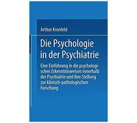 Die Psychologie In Der Psychiatrie
