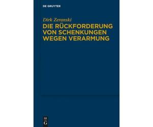 Die Rückforderung Von Schenkungen Wegen Verarmung
