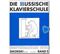 Die Russie Klavierschule Band 2 - Avec 2 CD et pince pour partitions colorée en forme de cœur - SIK2354A - 9783935196918.