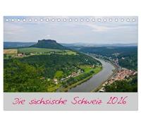 Die sächsische Schweiz 2026 (Tischkalender 2026 DIN A5 quer), CALVENDO Monatskalender: 14 Bilder aus der sächsischen Schweiz