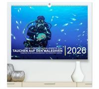 Die schönsten Korallenriffe zum Tauchen auf den Malediven (hochwertiger Premium Wandkalender 2026 DIN A2 quer), Kunstdruck in Hochglanz: Einblicke in die Unterwasserwelt des Indischen Ozeans