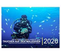 Die schönsten Korallenriffe zum Tauchen auf den Malediven (Wandkalender 2026 DIN A2 quer), CALVENDO Monatskalender: Einblicke in die Unterwasserwelt des Indischen Ozeans
