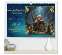 Die schönsten Märchen (hochwertiger Premium Wandkalender 2027 DIN A2 quer), Kunstdruck in Hochglanz: Es war einmal... Vorgelesen von der Großmutter