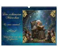 Die schönsten Märchen (Wandkalender 2027 DIN A3 quer), CALVENDO Monatskalender: Es war einmal... Vorgelesen von der Großmutter