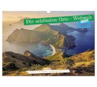 Die schönsten Orte - Weltweit (Wandkalender 2027 DIN A3 quer), CALVENDO Monatskalender: Der Kalender entführt dich zu den beeindruckendsten ... Naturwundern unseres Planeten.