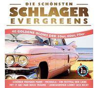 Die schönsten Schlager Evergreens; 40 Oldies der 50er; 60er, 70er; Connie Francis; Bill Ramsey; Nina und Mike; Rex Gildo; Bruce Low; Flippers; Freddy Quinn; Chris Roberts; Peter Kraus; Peter Alexander
