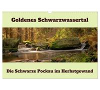 Die schwarze Pockau im Herbstgewand (calendrier mural 2026 DIN A3 paysage) Calendrier mensuel CALVENDO