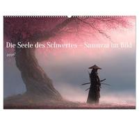 Die Seele des Schwertes - Samurai im Bild (Wandkalender 2026 DIN A2 quer), CALVENDO Monatskalender: Samurai in kraftvollen Szenen