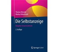Die Selbstanzeige - Markus Rubenstahl - SpringerVerlag Berlin and Heidelberg GmbH amp Co. KG - Livre en Allemand - Paperback Markus RubenstahlMarkus Rubenstahl (Auteur)