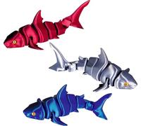 Die Spiegelburg Requin - Animaux en cristal - 23416 - Jouet brillant avec corps mobiles pour un plaisir de jeu authentique - Décoration magique pour chambre d'enfant