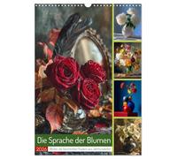 Die Sprache der Blumen (Wandkalender 2026 DIN A3 hoch), CALVENDO Monatskalender: Ein kunstvoller Kalender, der Blumen durch die großen Epochen der Kunstgeschichte führt.