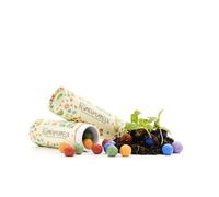 Die Stadtgärtner Blumenmurmeln l'original I 25 bombes à graines artisanales & multicolores avec plus de 20 variétés de graines de fleurs I Petits cadeaux anniversaire enfant I 100% écologique & min. 2