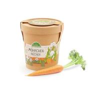 Die Stadtgärtner Carottes dans un gobelet - Kit de culture pour carottes dans un gobelet - Contient tout ce dont vous avez besoin pour faire pousser - Cadeau de Pâques pour enfants - Idée cadeau pour
