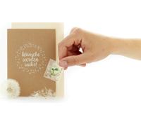 Die Stadtgärtner Carte de Vœux Ensemencée "Wishes Come True" - 1 pcs
