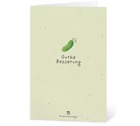 Die Stadtgärtner Cartes de Vœux en Papier à Semer "Bon rétablissement" - 1 pcs