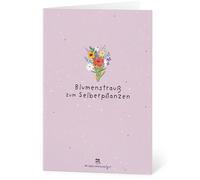 Die Stadtgärtner Cartes de Vœux en Papier à Semer "Bouquet de fleurs" - 1 pcs