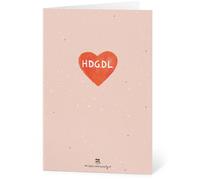 Die Stadtgärtner Cartes de Vœux en Papier à Semer "HDGDL" - 1 pcs