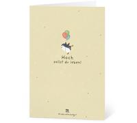 Die Stadtgärtner Cartes de Vœux en Papier à Semer "Longue vie à toi" - 1 pcs