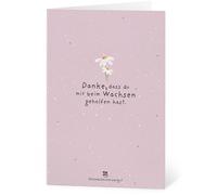 Die Stadtgärtner Cartes de Vœux en Papier à Semer "Merci de m’avoir aidé à grandir" - 1 pcs