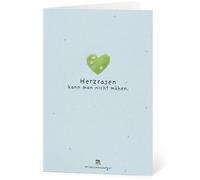 Die Stadtgärtner Cartes de Vœux en Papier à Semer "Palpitations" - 1 pcs