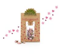 Die Stadtgärtner « Lieblingsmensch I Fleurs séchées dans Un Verre, idéal comme Cadeau d'anniversaire et comme Cadeau de Remerciement, fabriqué à la Main en Allemagne