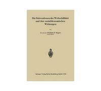 Die Subventionen Der Weltschiffahrt Und Ihre Sozialökonomischen Wirkungen
