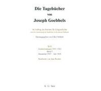 Die Tagebücher Von Joseph Goebbels, Band 5, Dezember 1937 - Juli 1938