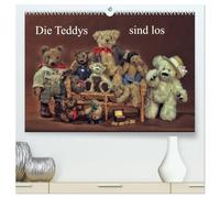 Die Teddys sind los (hochwertiger Premium Wandkalender 2026 DIN A2 quer), Kunstdruck in Hochglanz: Für alle kleinen und großen Freunde der Teddy-Bären