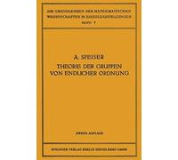 Die Theorie Der Gruppen Von Endlicher Ordnung
