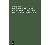 Die Überstaatliche Rechtsstellung Der Deutschen Dynastien