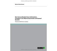 Die Verwandtschaft Der Ästhetischen Prinzipien Von Alberto Giacometti Und Samuel Beckett