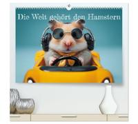 Die Welt gehört den Hamstern (hochwertiger Premium Wandkalender 2027 DIN A2 quer), Kunstdruck in Hochglanz: Die charmantesten Hamster der Welt in liebevollen Alltagsszenen