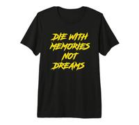 Die with Memories Not Dreams in Yellow Police T-Shirt Haut de Gamme