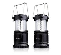 Diealles Lampe a Pile, Lot de 2 Ultra Bright Lampe Tempete, Portable Lampe Camping, LED Lanterne Camping pour Randonnée, Jardin, Pêche, Lumière d'urgence, Les Activités en Extérieur