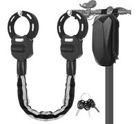 Diealles Shine Antivol Trotinette Electrique, Cadenas Trotinette, Menotte Antivols Velo Avec Clés et Sac Etanche, Chaînes Antivol pour Bicyclette, Scooter, Vélo Electrique, Trottinette Auto-Equilibrée
