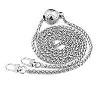 Diealles Shine Chaîne Argent 120CM pour Sac à Main, Réglable en Métal pour Bandoulière et Porte-Feuille