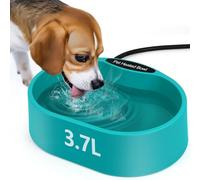 Diealles Shine Ecuelle d'eau Chauffée pour Chiens, 3.7L Ecuelle Chauffée pour Animaux Domestiques, Abreuvoir Chauffé Antigel, 2m Câble Anti-Bite, Ecuelle d'eau Chauffée pour Chiens Chats Lapins