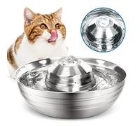 Diealles Shine Fontaine à Eau pour Chat Silencieuse en 4 Étapes 2L, Pompe et Filtre Inclus