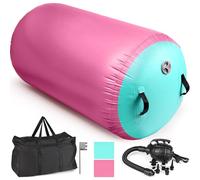 Diealles Shine Gonflable Air Roller, 100x60cm Rouleau de Gymnastique, Rouleau d’Air avec Pompe Électrique & Sac de Transport, Cylindre à air Gymnastique Roll pour Entraînement Yoga