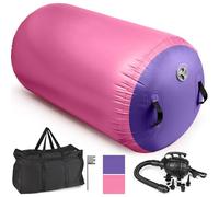 Diealles Shine Gonflable Air Roller, 100x80cm Rouleau de Gymnastique, Rouleau d’Air avec Pompe Électrique & Sac de Transport, Cylindre à air Gymnastique Roll pour Entraînement Yoga