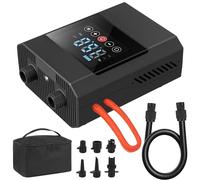 Diealles Shine Gonfleur Electrique Paddle 12000mAh, 20PSI Gonfleur Matelas Gonflable et Fonction D'arrêt Automatique -12V Connecteur de Voiture, pour Planches Gonflables Stand Up Paddle, Bateaux