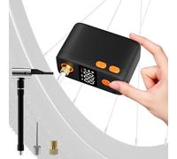 Diealles Shine Mini Compresseur Velo, 120 PSI Mini Pompe Velo Electrique avec Manomètre, Arrêt Automatique, Gonfleur Electrique Velo pour Vélo de Route, VTT, Vélo Électrique et Urbain