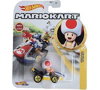 Hot Wheels – Maquette die-cast GJH63 Toad Kart Funghetto Super Mario Kart – Multicolore 1/64 5 cm
