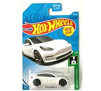 DieCast Hot Wheels Tesla Model 3, 174/250 [Blanc] 2019 Vert Vitesse 1/5