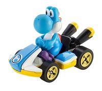 DieCast Hotwheels Mario Kart Yoshi Bleu clair (kart standard) Échelle 1/64