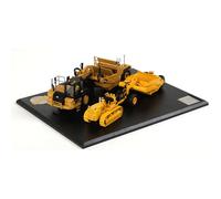 Diecast Masters 85563 - Cat 621K & No. 70 Scapers avec D7 Ttack Type Tractor, échelle 1:50, à partir de 14 Ans, en Carton Flip Box, Convient aux collectionneurs