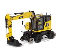 DM DIECAST MASTERS- Diecast Masters 85661-Pelle Route Caterpillar pour Chemin de Fer Cat M323F Rail, échelle 1:50, env. 6,0 x 8,3 x 16,0 cm, dès 14 Ans, 85661, Yellow